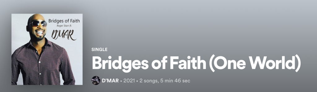 D’MAR & Roger Starr remind us that there is “One World for all!”. In Bridges of Faith (One World), D’MAR reflects on the situation the world is currently going through and asks for trust, unity and change.